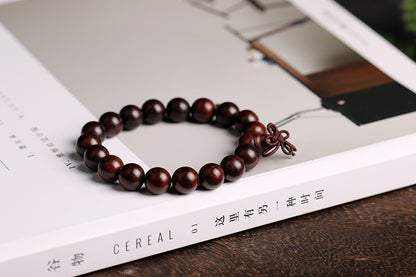 Pterocarpus Santalinus Prayer Beads Bracelet 1.6 Beads for Men