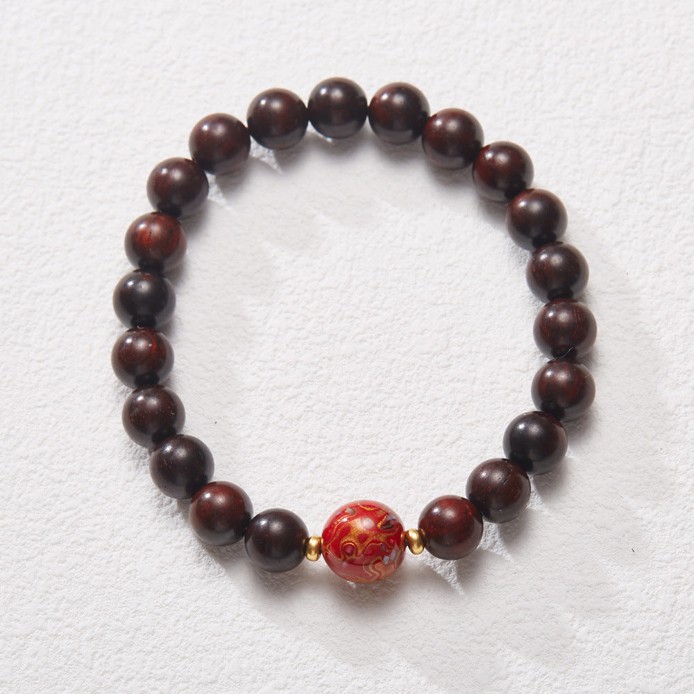 Natural Pterocarpus Santalinus Bracelet Authentic Old Materials Sandalwood Beads Bracelet