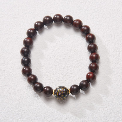 Natural Pterocarpus Santalinus Bracelet Authentic Old Materials Sandalwood Beads Bracelet