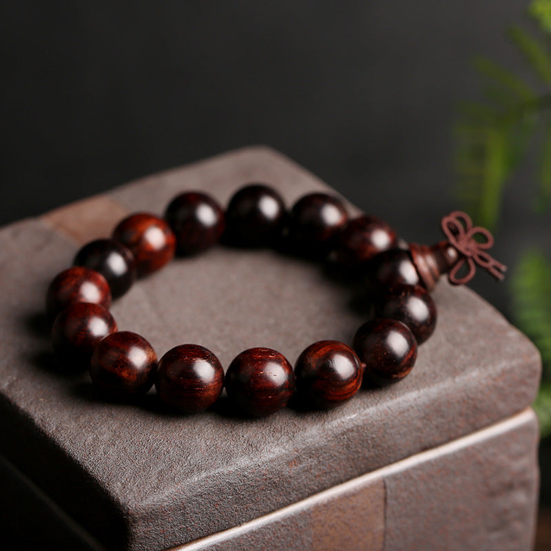 Pterocarpus Santalinus Prayer Beads Bracelet 1.6 Beads for Men