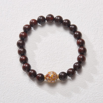 Natural Pterocarpus Santalinus Bracelet Authentic Old Materials Sandalwood Beads Bracelet