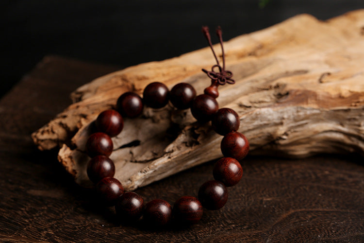 Pterocarpus Santalinus Prayer Beads Bracelet 1.6 Beads for Men