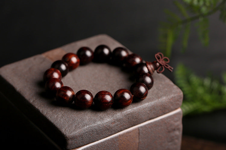 Pterocarpus Santalinus Prayer Beads Bracelet 1.6 Beads for Men