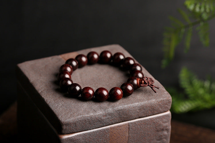 Pterocarpus Santalinus Prayer Beads Bracelet 1.6 Beads for Men