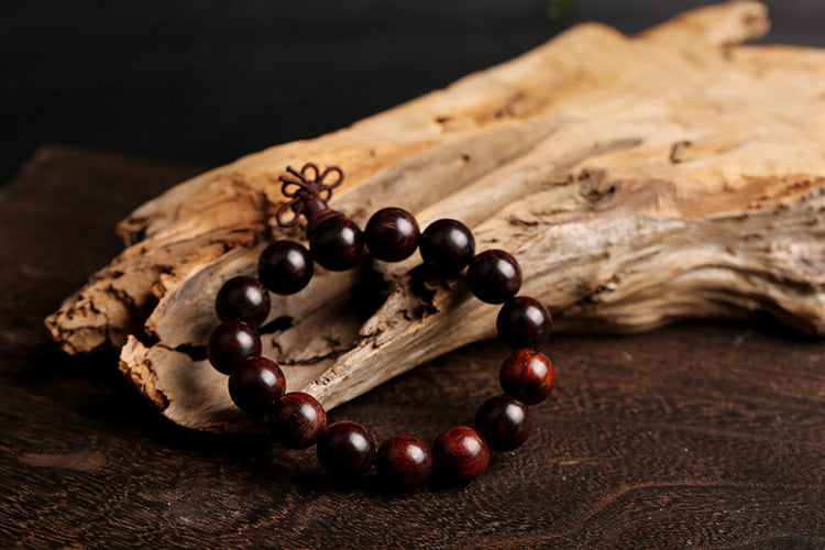 Pterocarpus Santalinus Prayer Beads Bracelet 1.6 Beads for Men