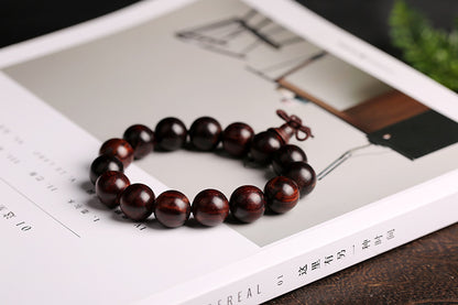 Pterocarpus Santalinus Prayer Beads Bracelet 1.6 Beads for Men