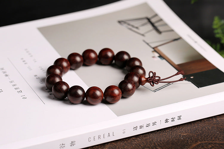 Pterocarpus Santalinus Prayer Beads Bracelet 1.6 Beads for Men