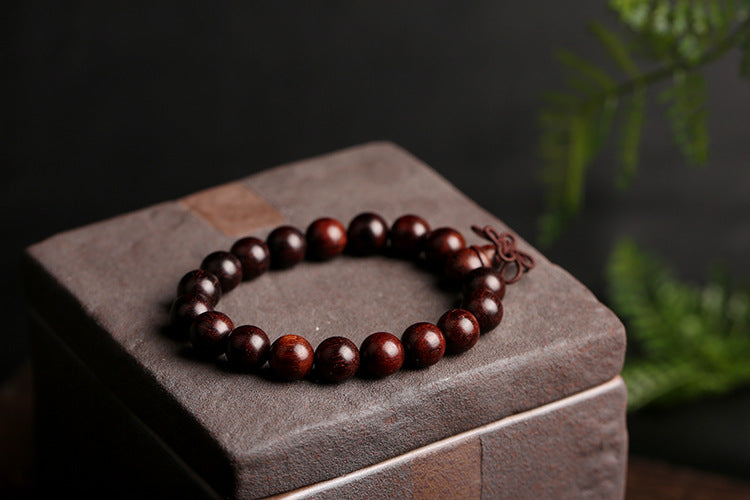 Pterocarpus Santalinus Prayer Beads Bracelet 1.6 Beads for Men