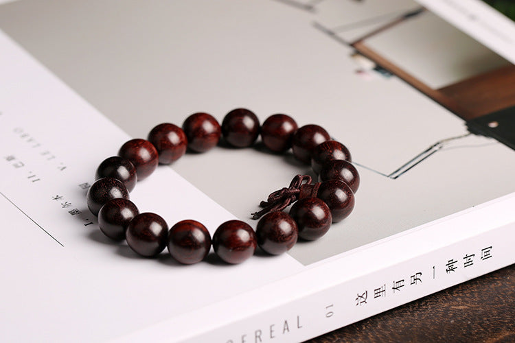 Pterocarpus Santalinus Prayer Beads Bracelet 1.6 Beads for Men