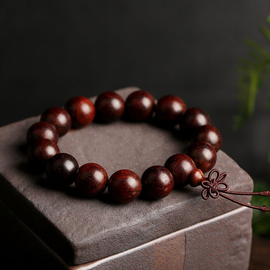 Pterocarpus Santalinus Prayer Beads Bracelet 1.6 Beads for Men