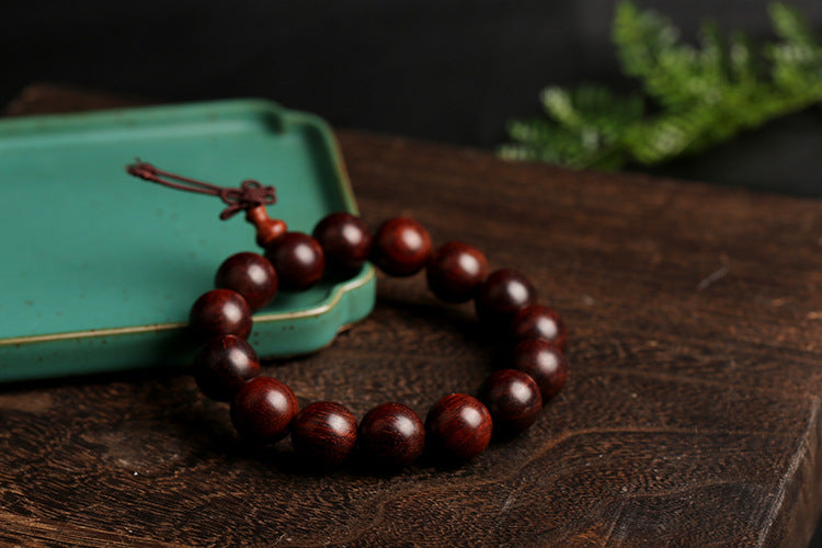 Pterocarpus Santalinus Prayer Beads Bracelet 1.6 Beads for Men