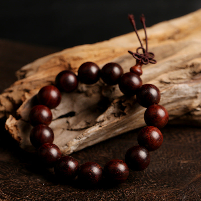 Pterocarpus Santalinus Prayer Beads Bracelet 1.6 Beads for Men